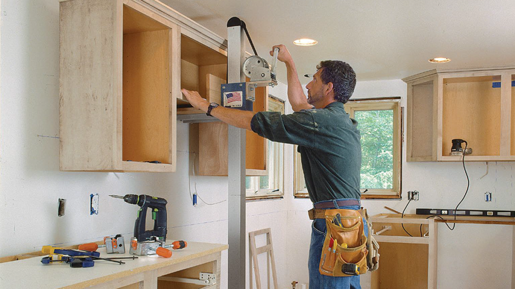 install a cabinet