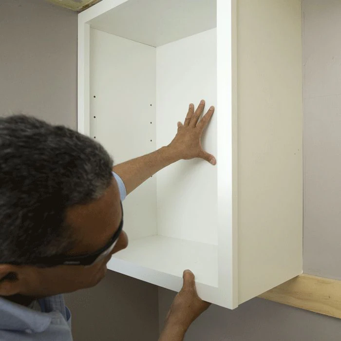 install a cabinet