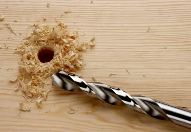 drilled hole