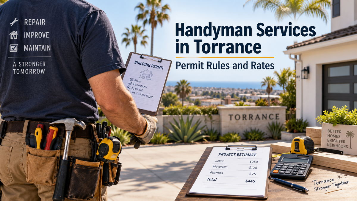 Handyman Services in Torrance: Permit Rules and Rates