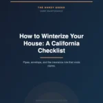 How to Winterize Your House: A California Checklist