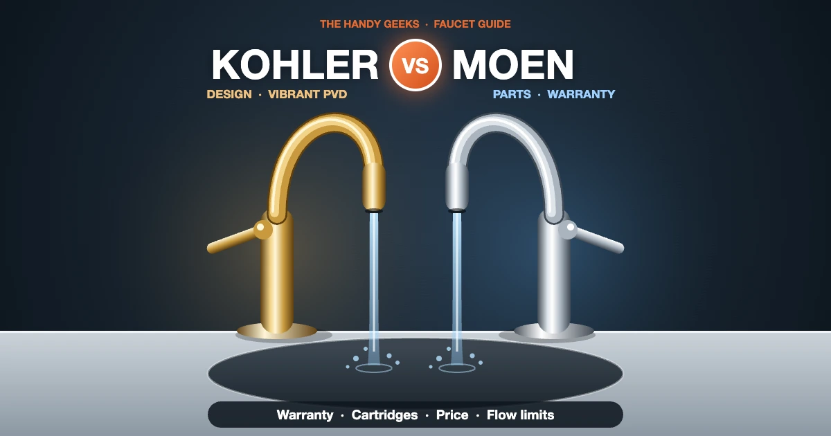 Kohler vs Moen Faucets: Warranty, Parts and Price Compared