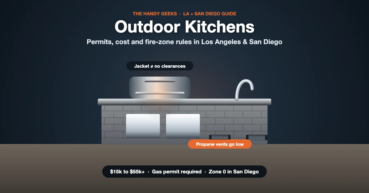 Outdoor Kitchens in Los Angeles & San Diego: Permits, Cost